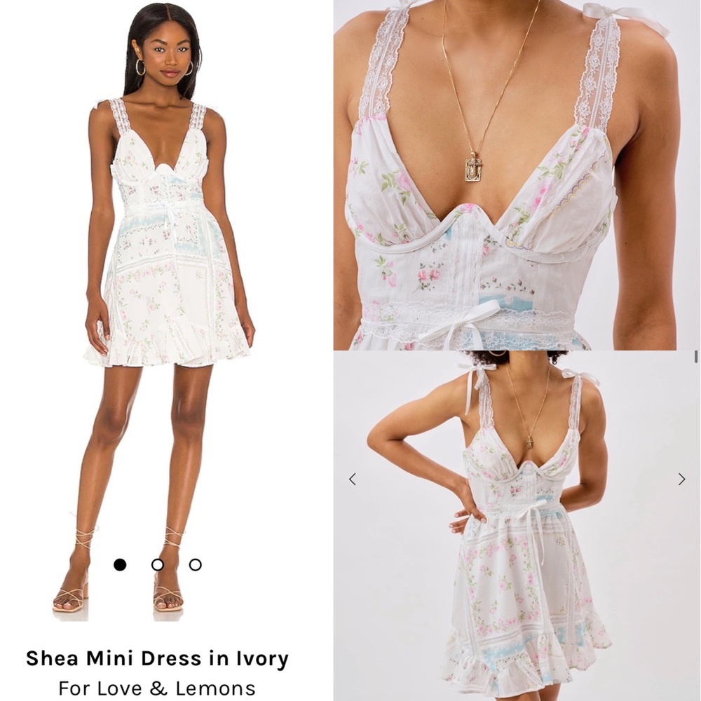 NWT For Love and Lemons Shea Mini Dress